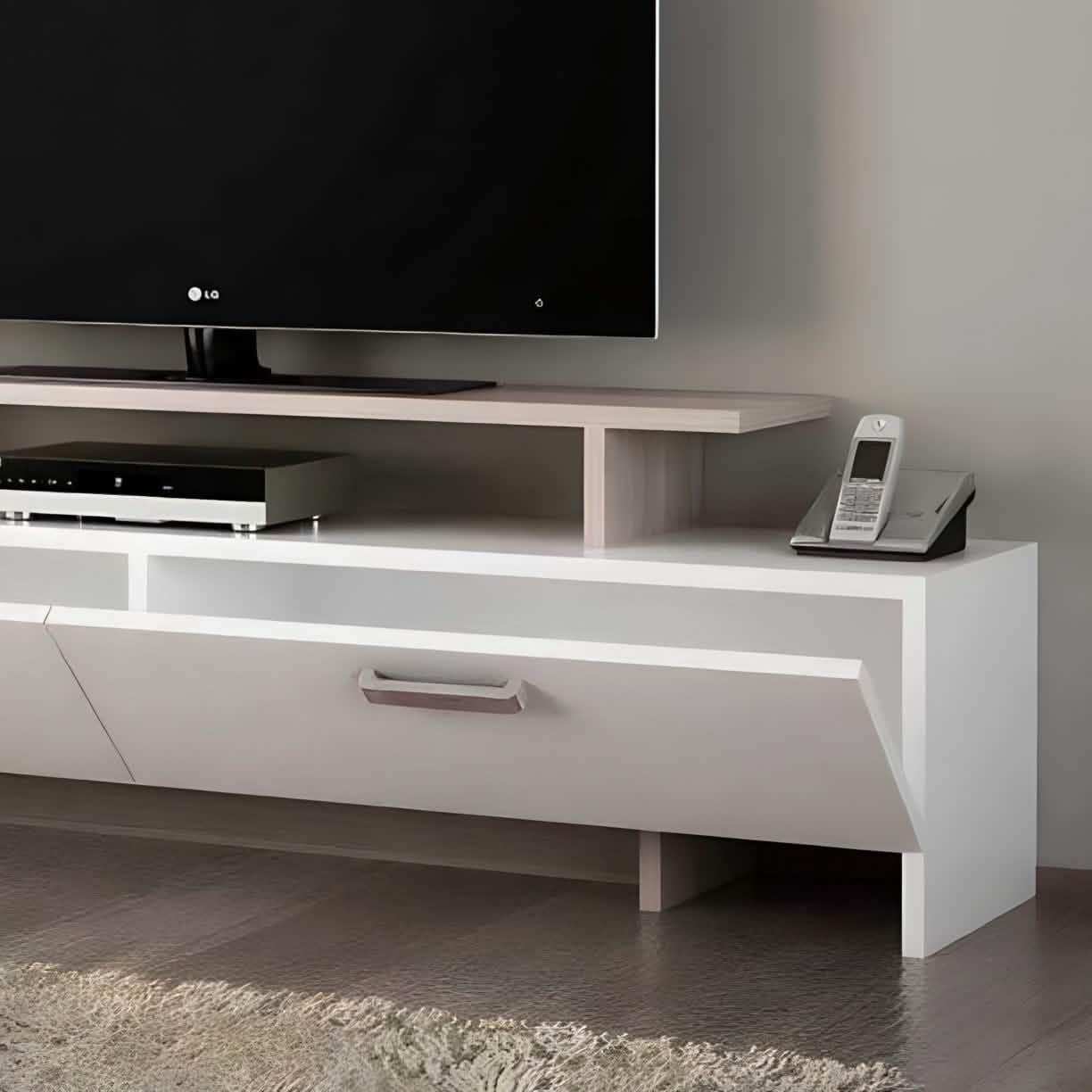 ترابيزة تليفزيون ام دي اف، 140*55*35 سم