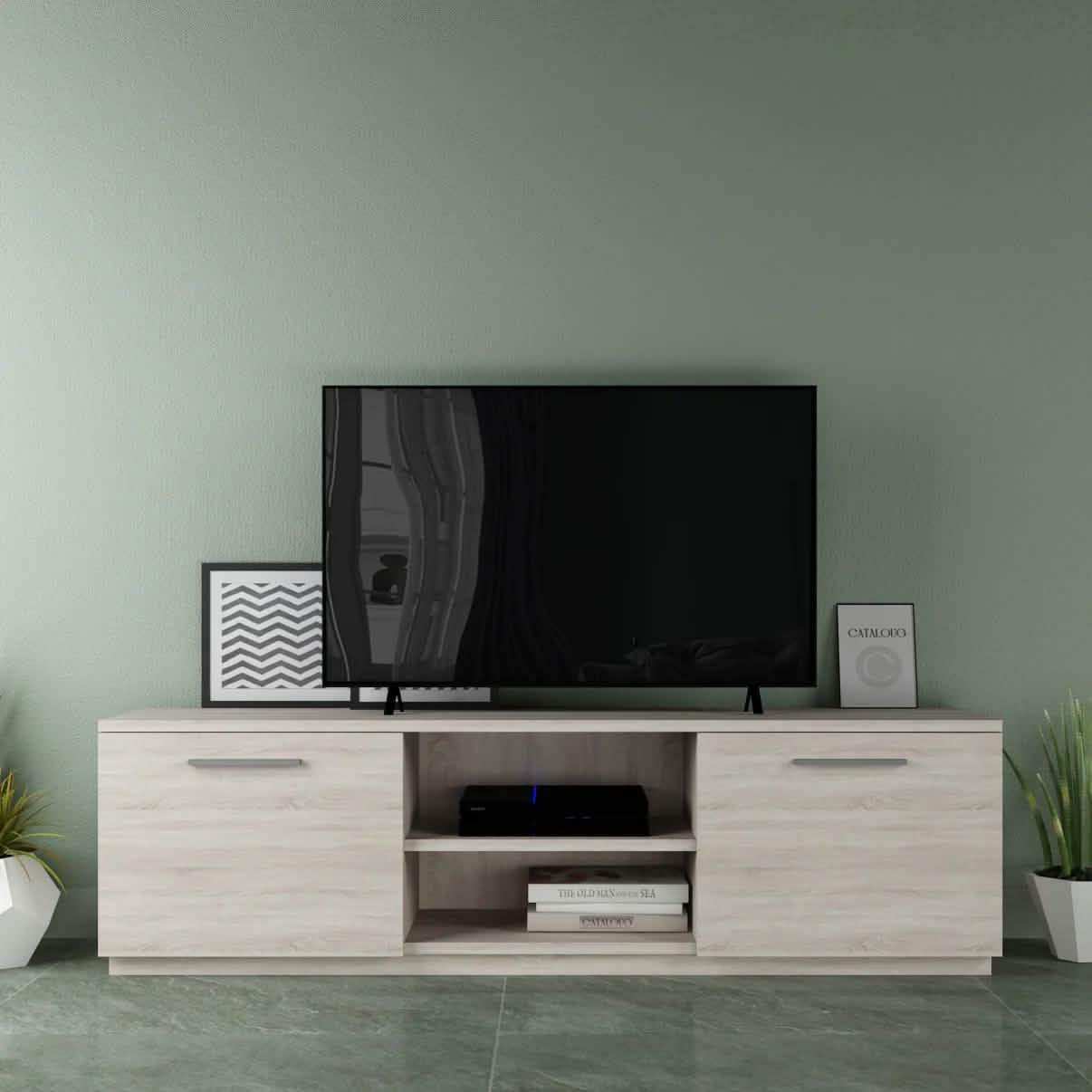ترابيزة تليفزيون ام دي اف، 140*55*35 سم