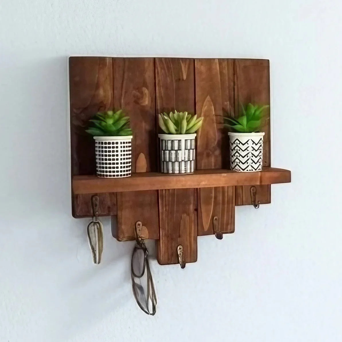 رف حائط خشب موسكي، 50*12.5*50 سم