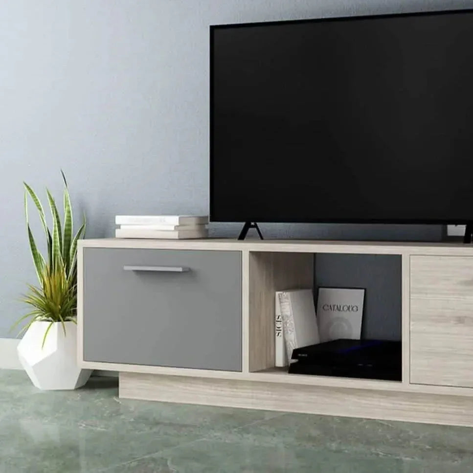 ترابيزة تليفزيون ام دي اف، 140*30*40 سم