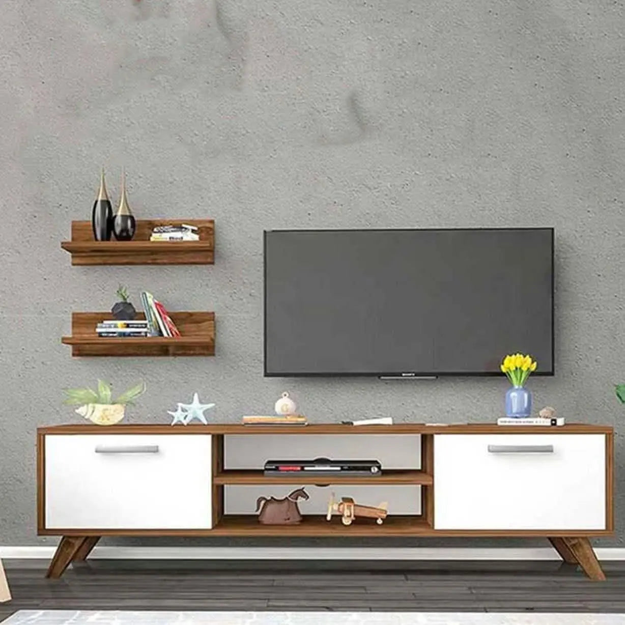 تسوق الأن من هومكس  ترابيزة تليفزيون ام دي اف 140*30*45 سم - CLG201 بأفضل سعر وأفضل جودة 