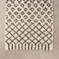سجادة صوف بيج و اسود 150*300 سم - LUS181 - Homix