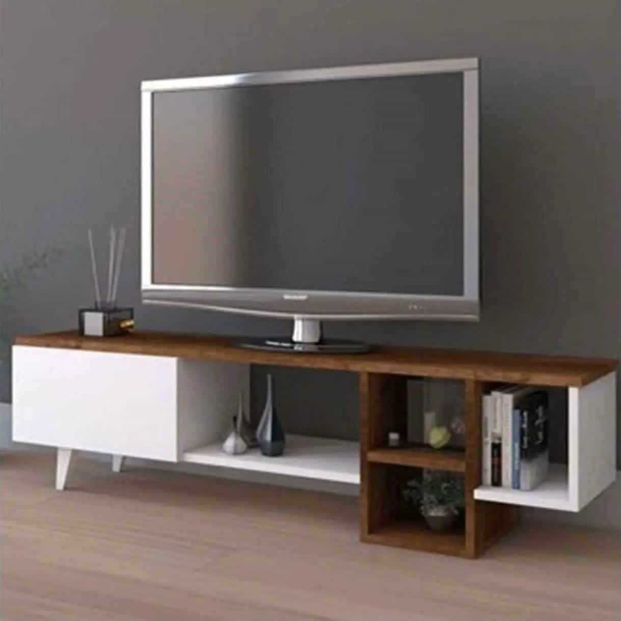 تسوق الأن من هومكس  ترابيزة تليفزيون ام دي اف 150*30*45 سم - CLG319 بأفضل سعر وأفضل جودة 