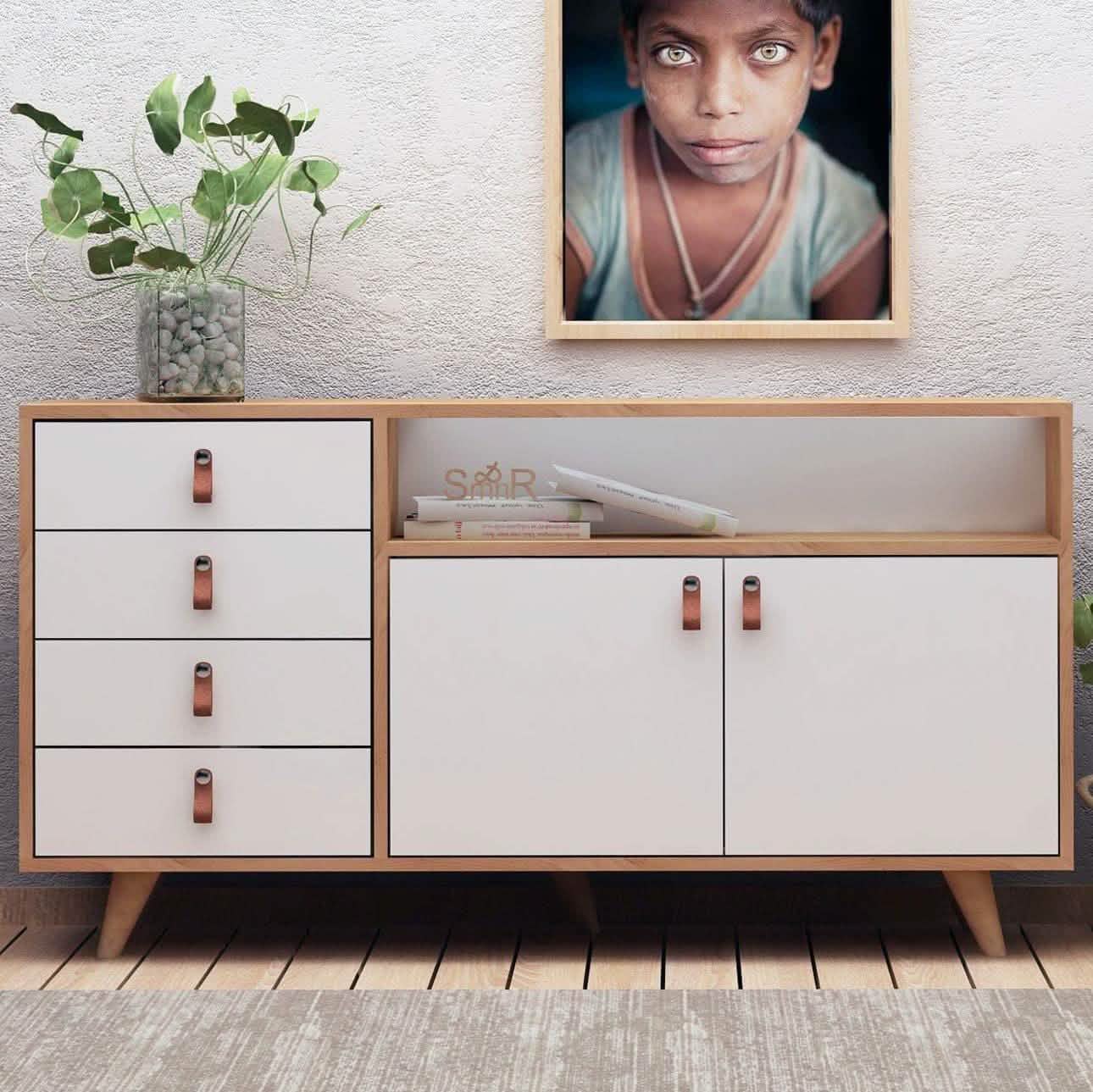 بوفيه ام دي اف، 150*40*80 سم