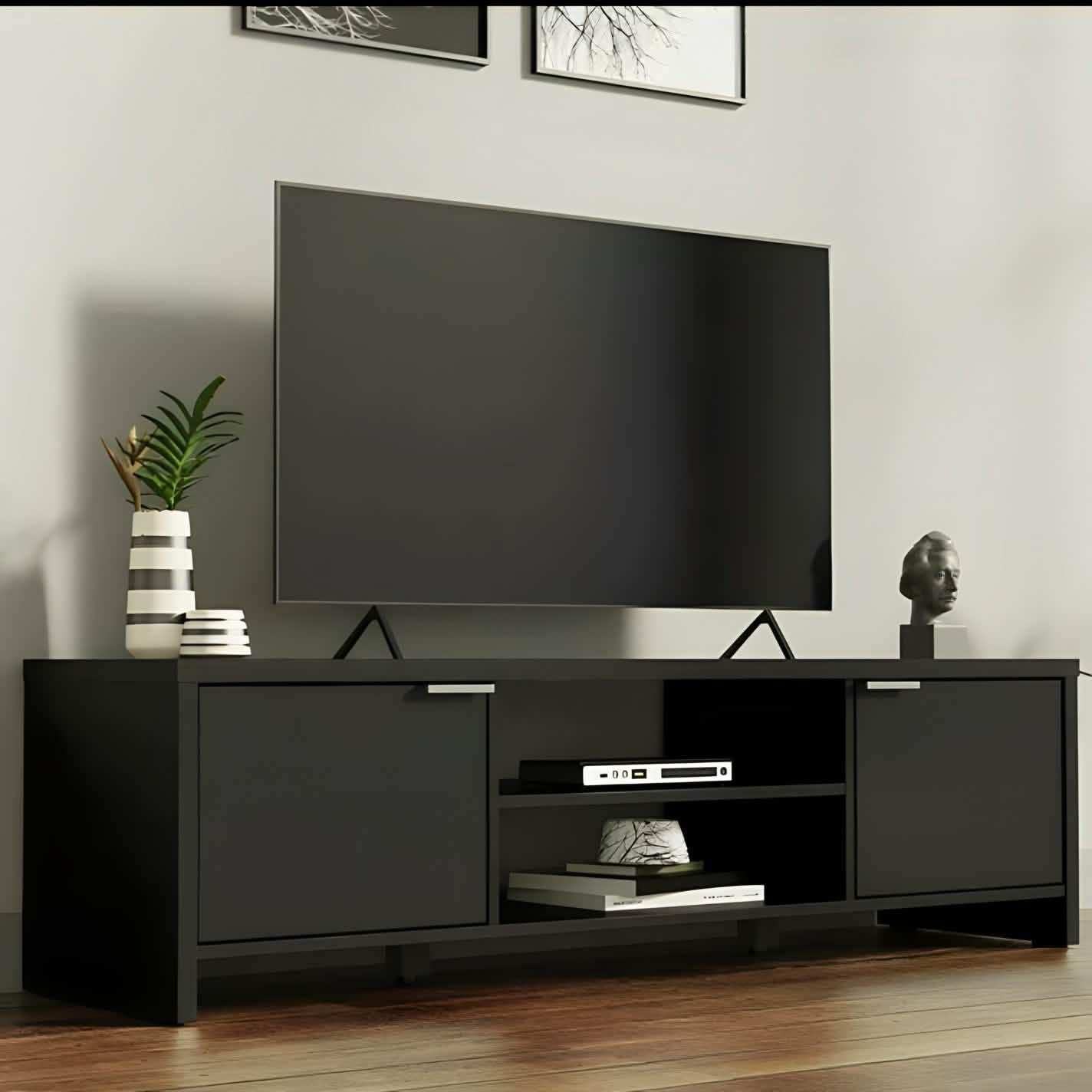 ترابيزة تليفزيون خشب ام دي اف، 160*40*40 سم