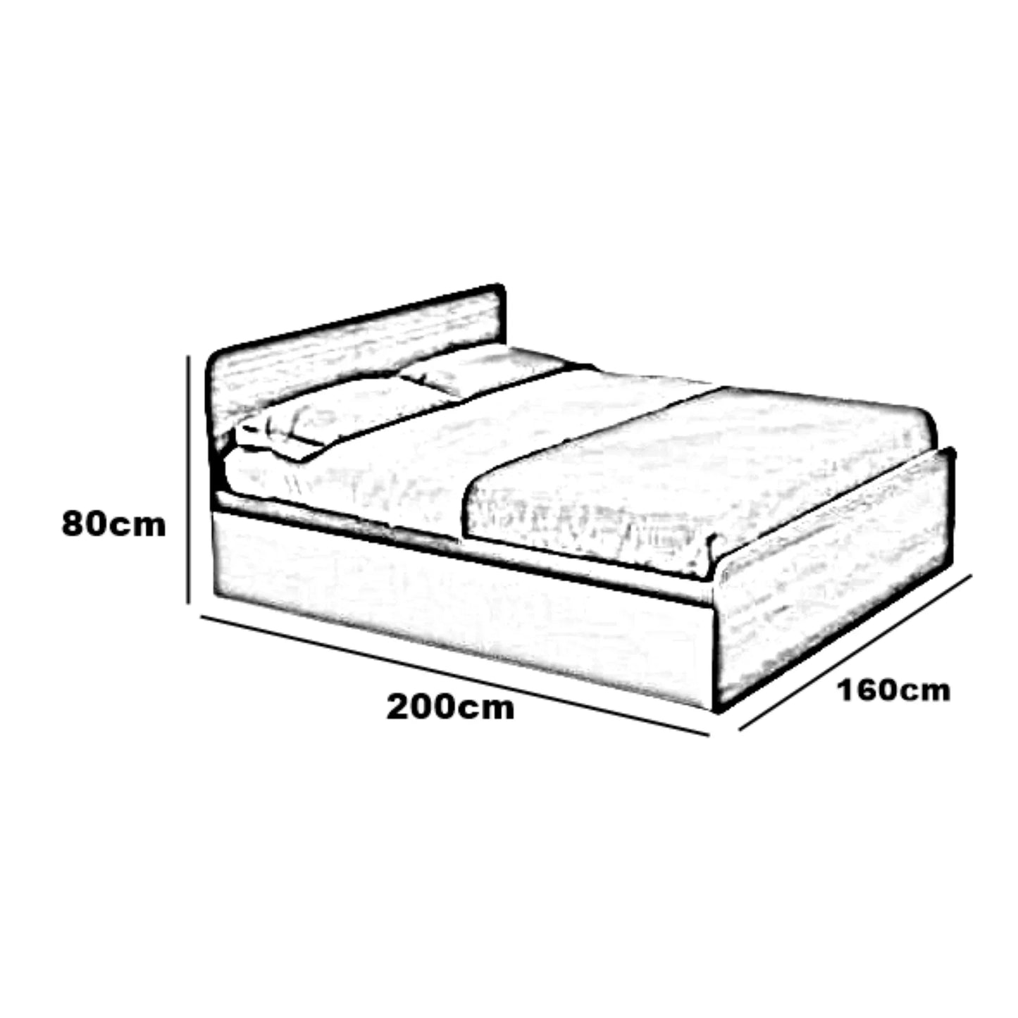 غرفة نوم كاملة، خشب ام دي اف - 4 قطع
