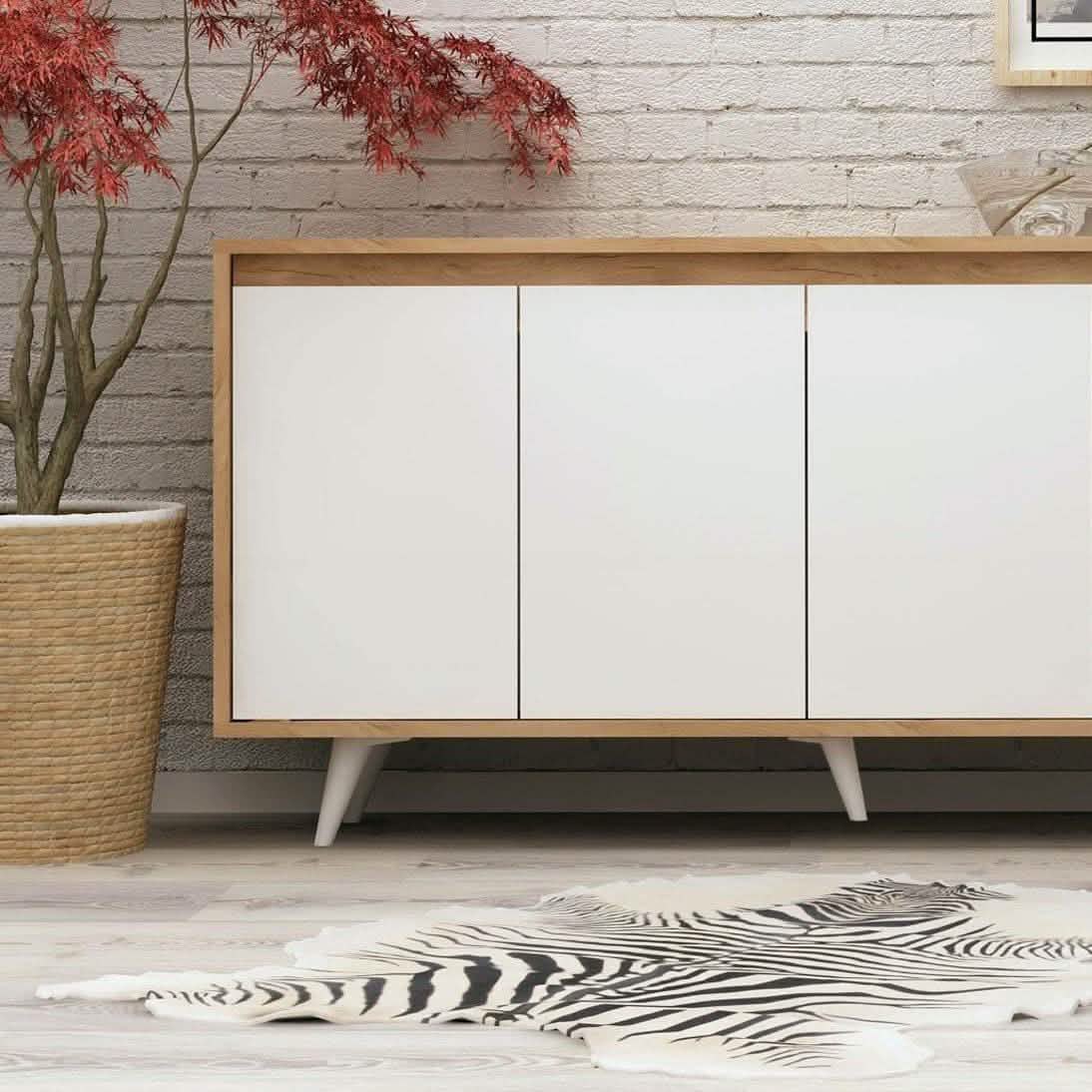 بوفيه ام دي اف، 160*40*80 سم