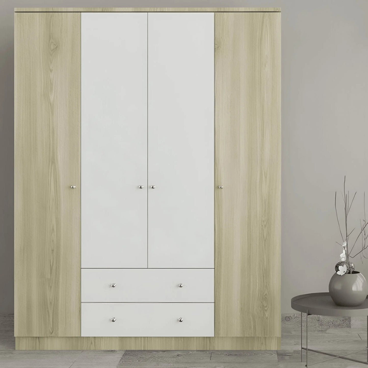 دولاب خشب ام دي اف، 160*50*185 سم