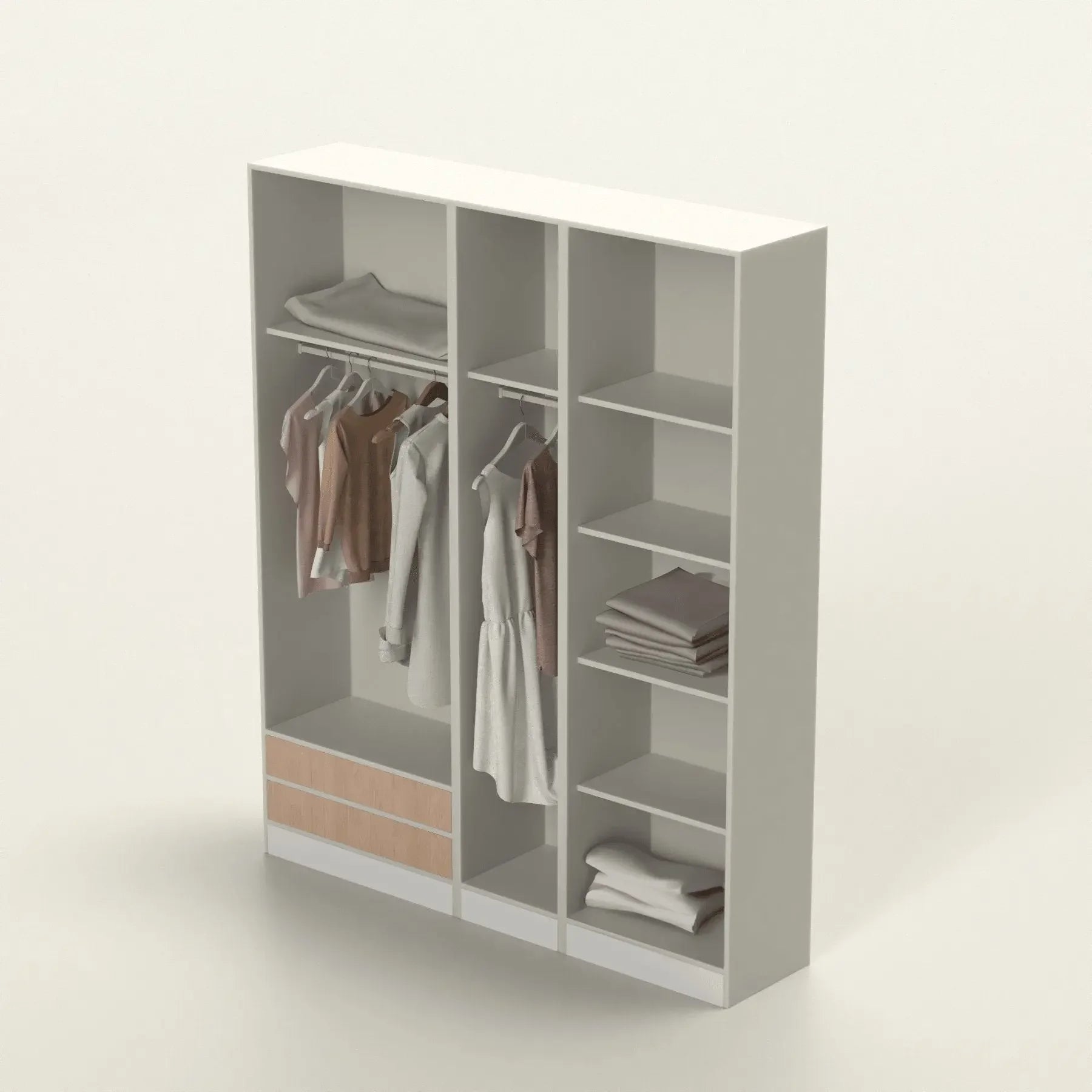 دريسينج خشب ام دي اف، 160*50*220 سم