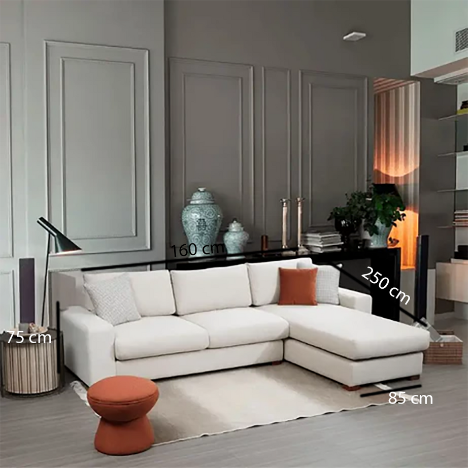 ركنة خشب زان، 250*85* 160*75 سم