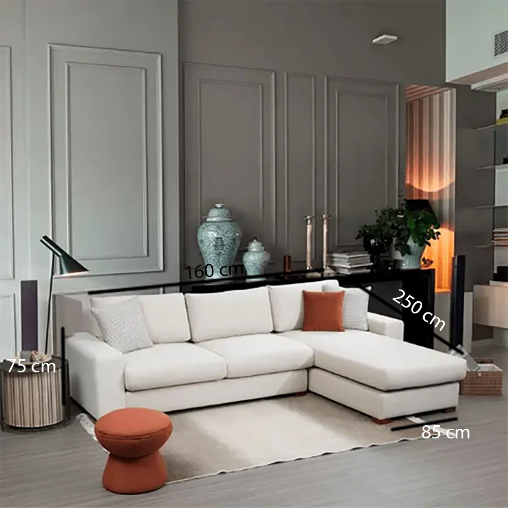 ركنة خشب زان، 250*85* 160*75 سم