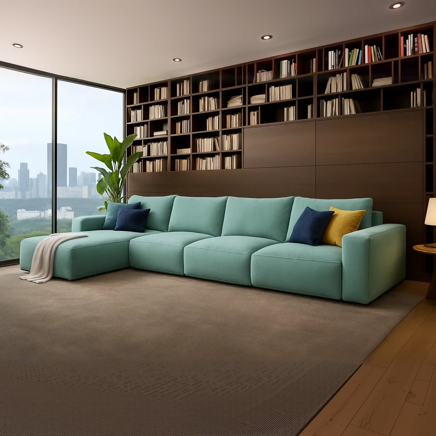 ركنة خشب زان، 350*180*75 سم