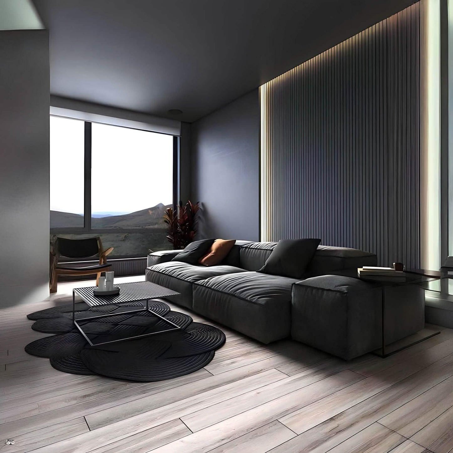 كنبة خشب زان 240*90*75 سم - IST9 High Style