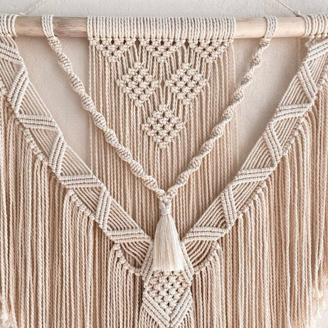 مكرمية حائط خشب، 60*80 سم