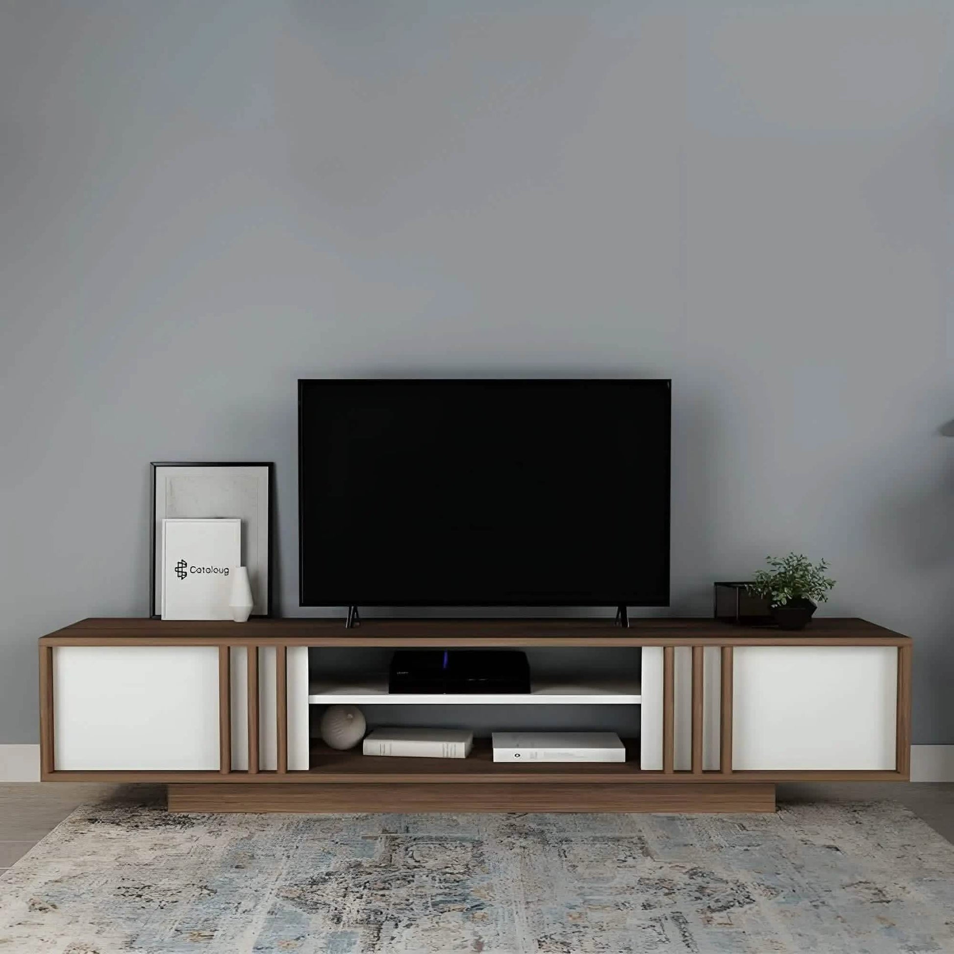ترابيزة تليفزيون ام دي اف 180*30*45 سم - CLG241 - Homix