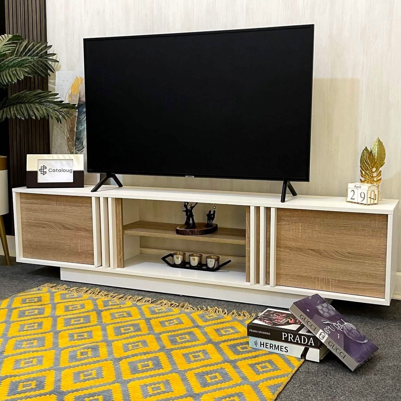 ترابيزة تليفزيون ام دي اف 180*30*45 سم - CLG241 - Homix