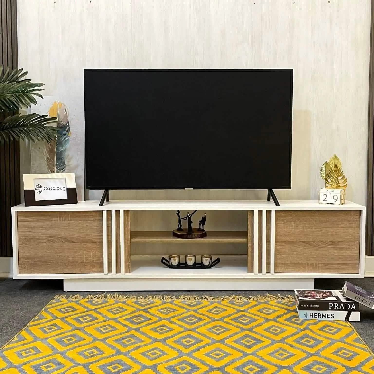 ترابيزة تليفزيون ام دي اف 180*30*45 سم - CLG241 - Homix