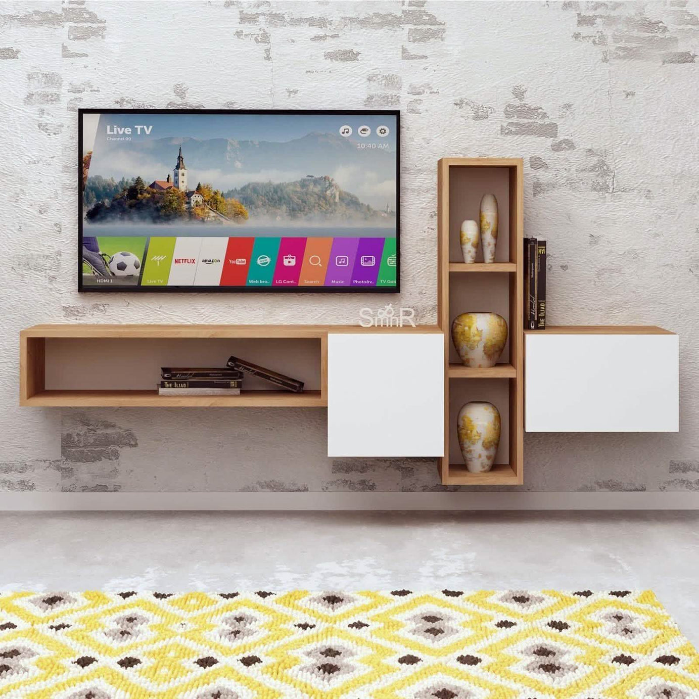 تسوق الأن من هومكس  ترابيزة تليفزيون ام دي اف 180*30*70 سم - CLG272 بأفضل سعر وأفضل جودة 