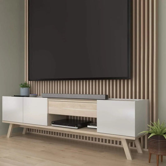 ترابيزة تليفزيون ام دي اف، 180*35*45 سم