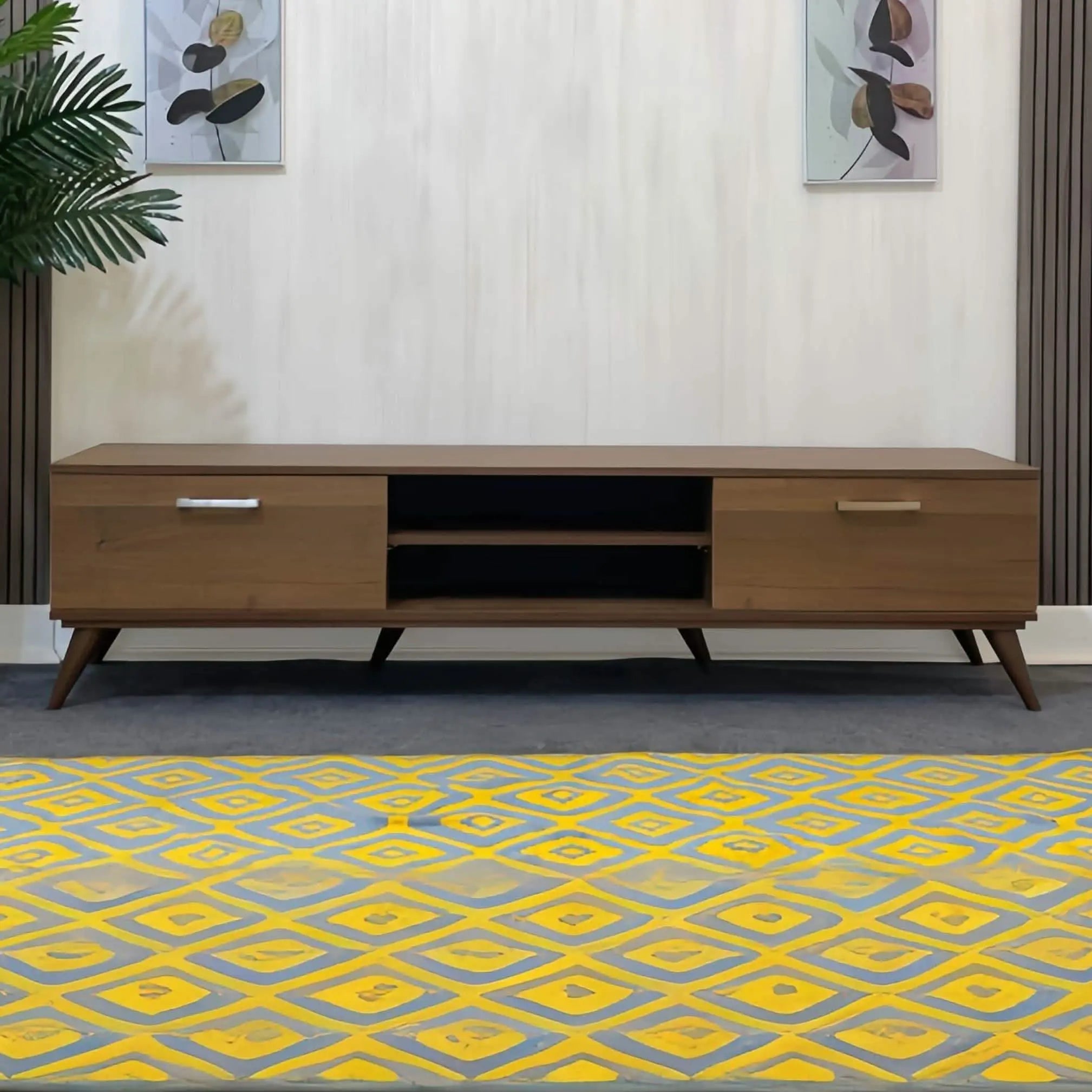 ترابيزة تليفزيون بني 180*40*45 سم - CLG293 - Homix