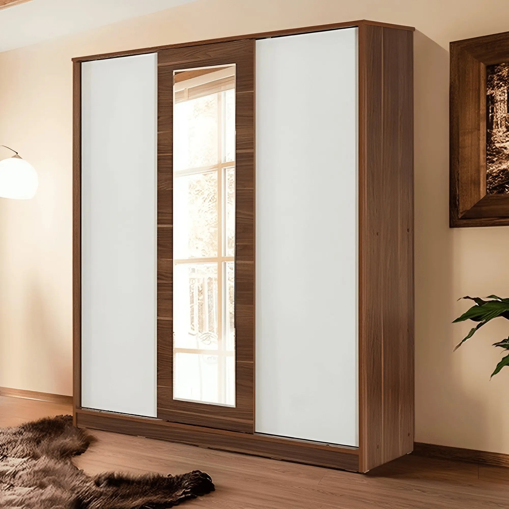 دولاب خشب ام دي اف، 180*60*200 سم