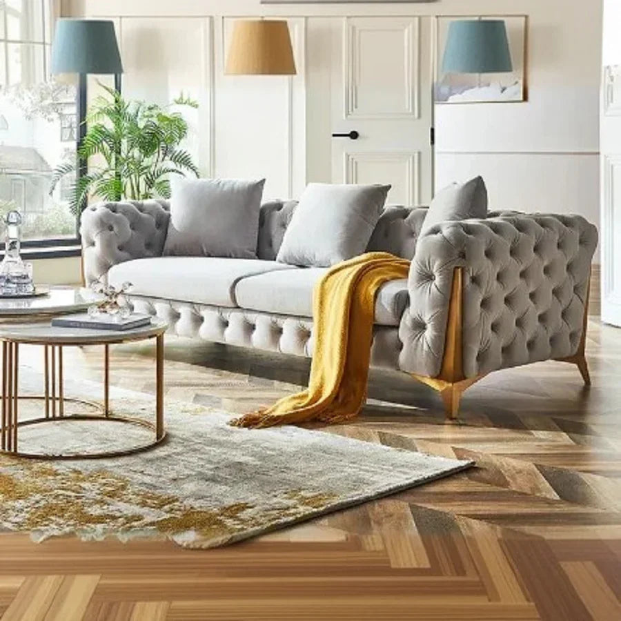 كنبة خشب زان، 240*90*75 سم