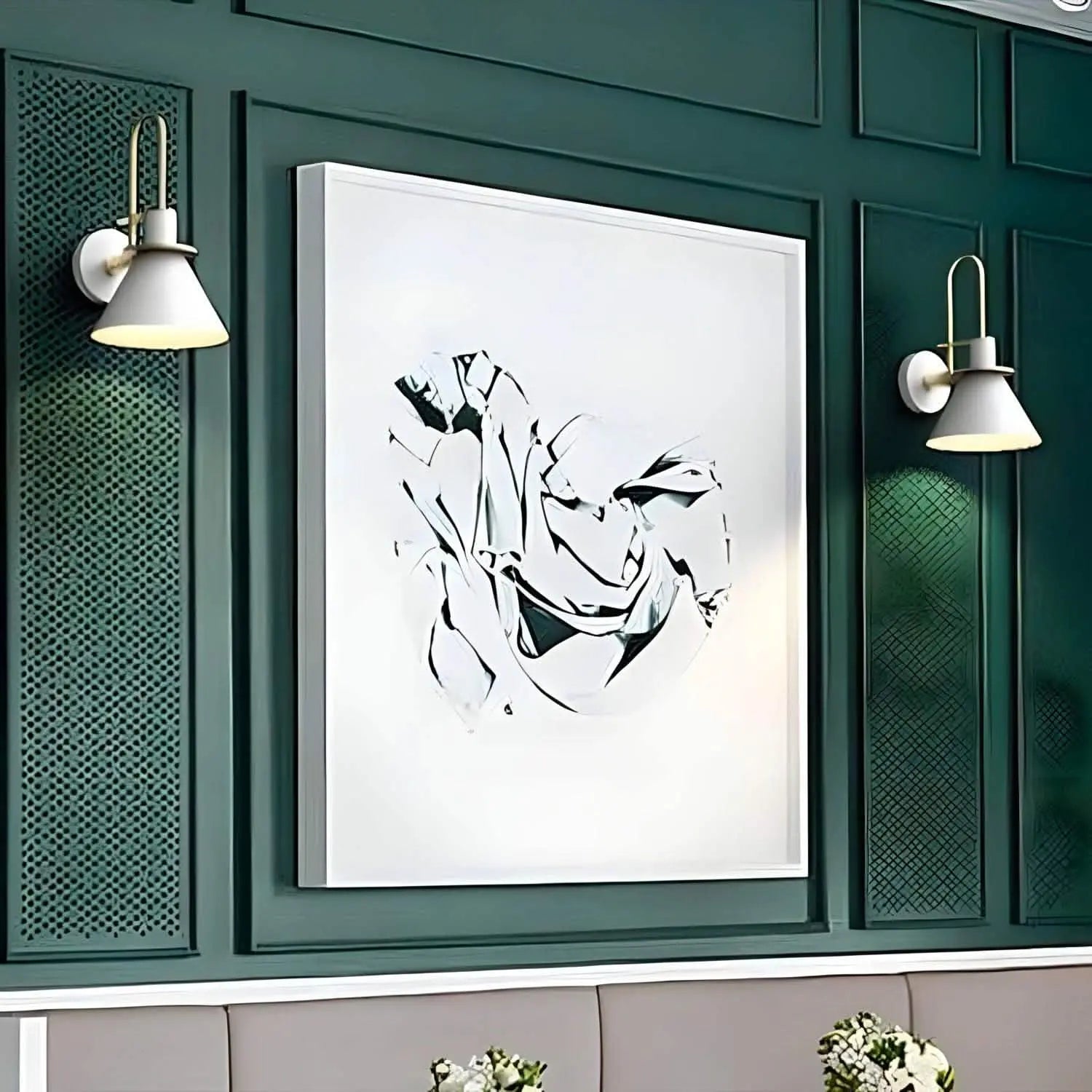 أبليك حائط معدن، 18*31 سم