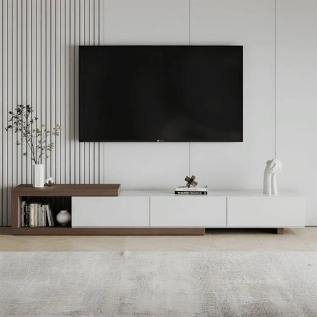 ترابيزة تليفزيون ام دي اف اسباني 190*40*40 سم - FUR3 - Homix