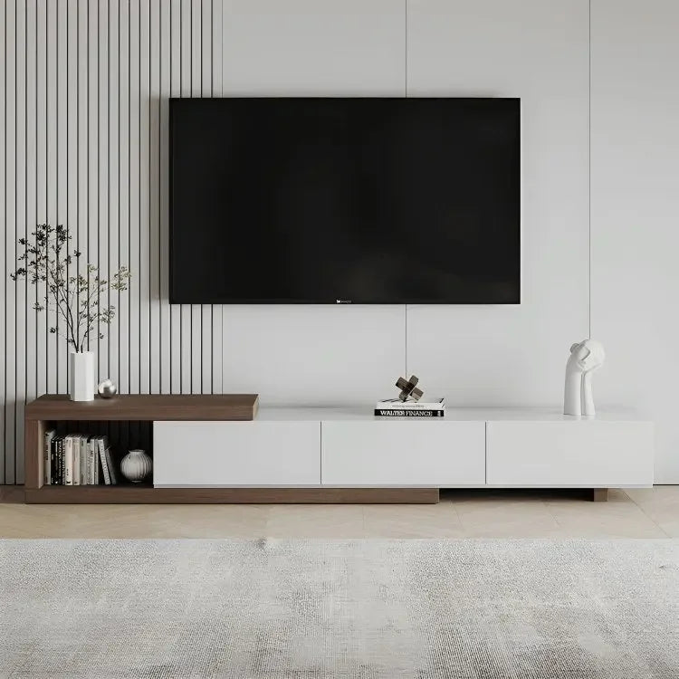 ترابيزة تليفزيون ام دي اف اسباني 190*40*40 سم - FUR3 - Homix