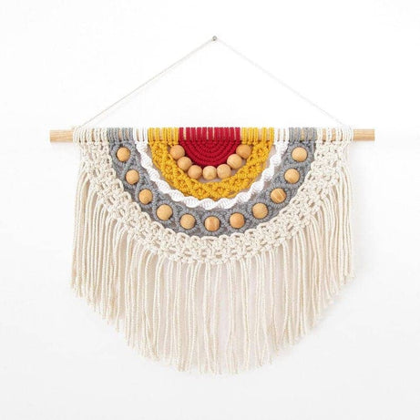 مكرمية حائط خشب، 50*50 سم