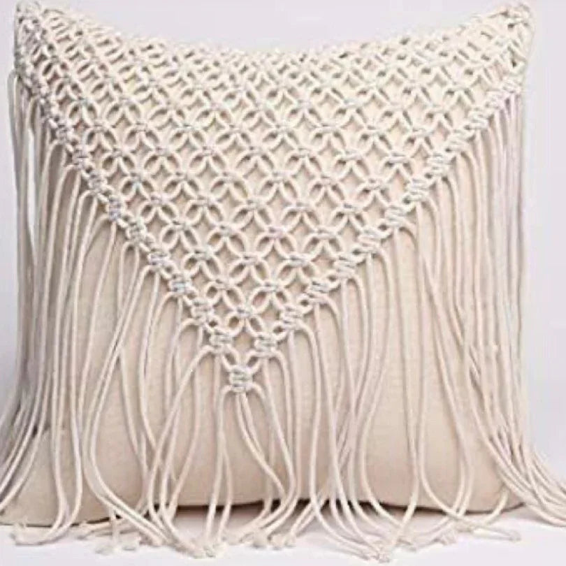 كوشن مكرمية قطن، 40*40 سم