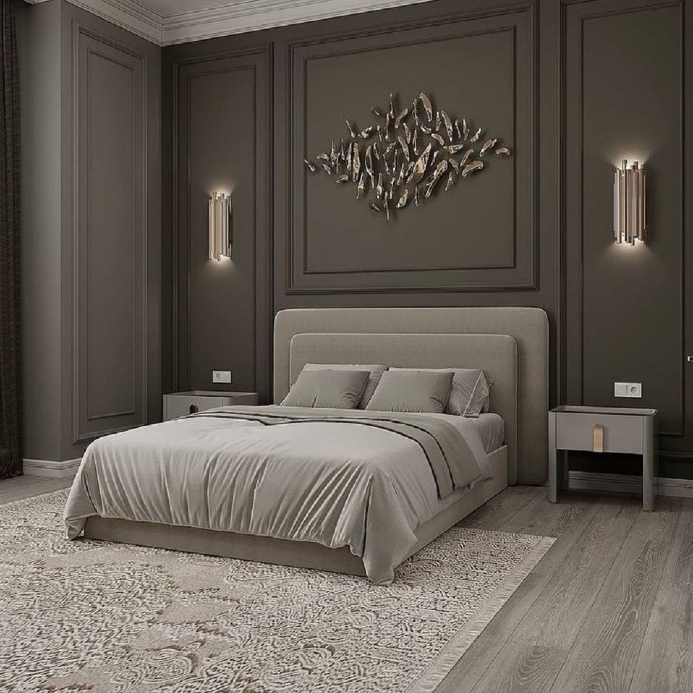 سرير سوبر كينج خشب كونتر، 180*195*100 سم