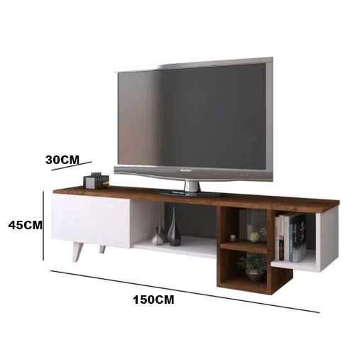 ترابيزة تليفزيون ام دي اف 150*30*45 سم - CLG319