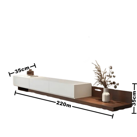ترابيزة تليفزيون ام دي اف اسباني، 220*35*35 سم