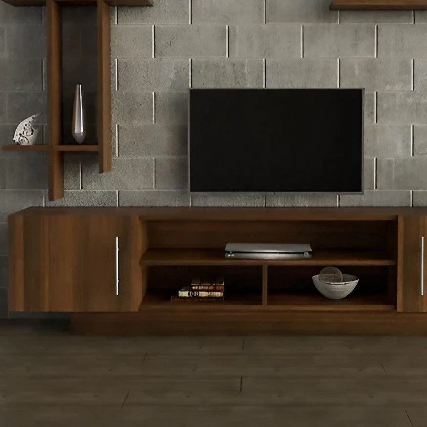 ترابيزة تليفزيون خشب ام دي اف، قطعتين