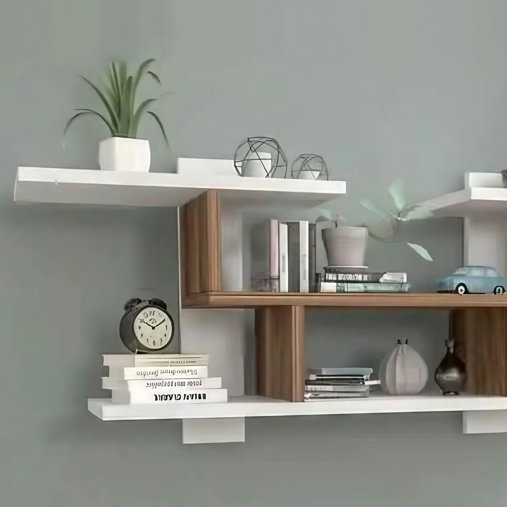 وحدة أرفف ام دي اف، 110*15*33 سم