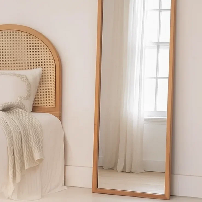 مرايا بإطار خشب ام دي اف، 55*2*165 سم