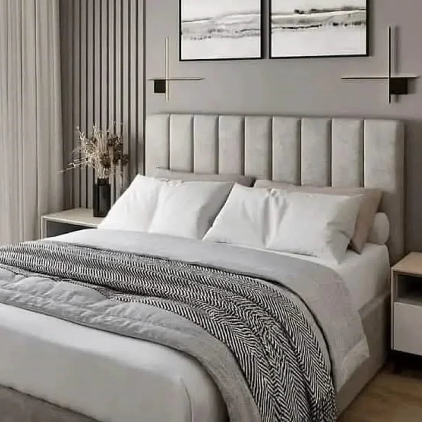 سرير كينج خشب كونتر، 160*195*120 سم