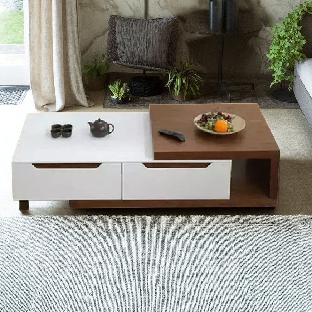 ترابيزة قهوة خشب ام دي اف، 100*50*40 سم