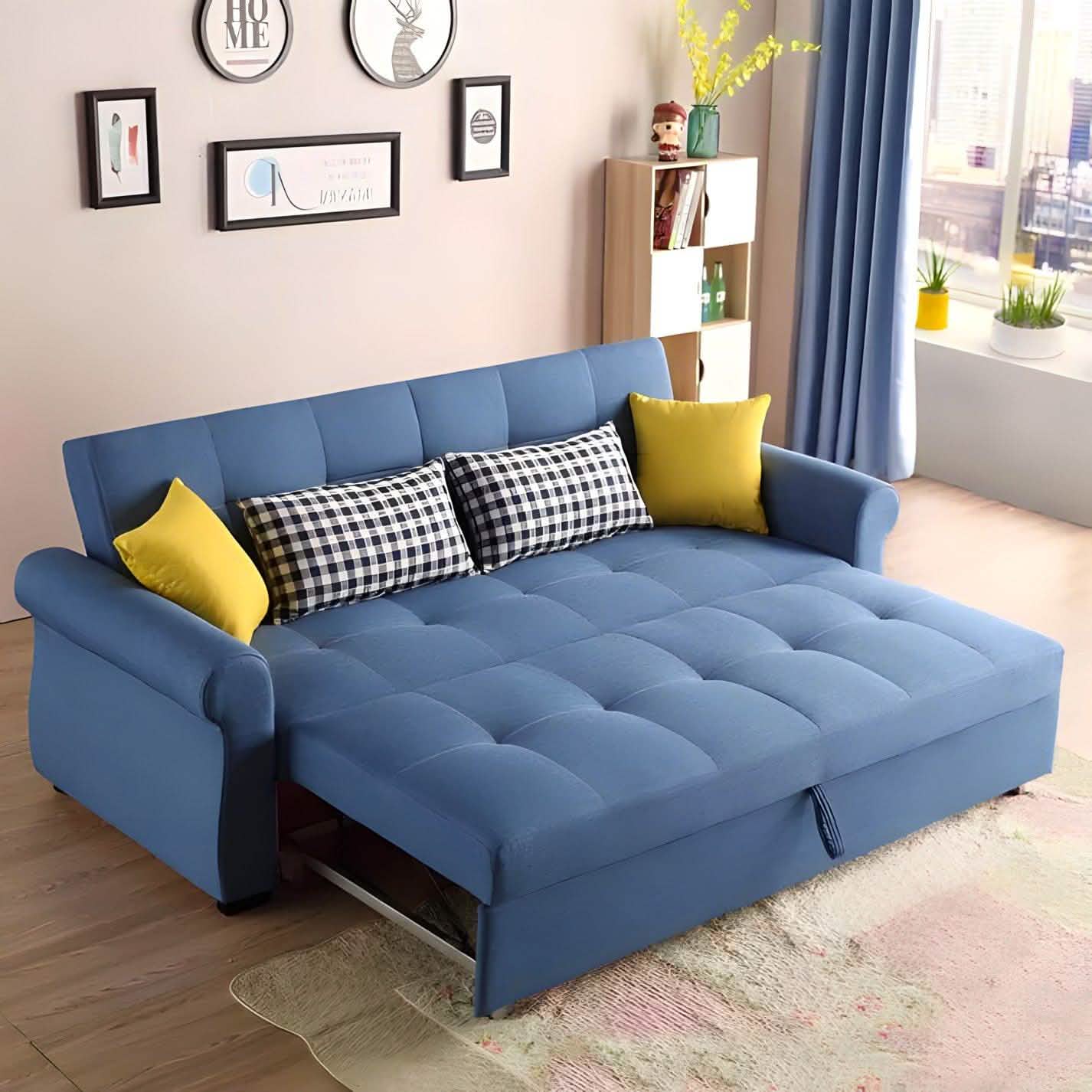 كنبة سرير خشب زان 220*90*90*75 سم - KET20 Keto Furniture