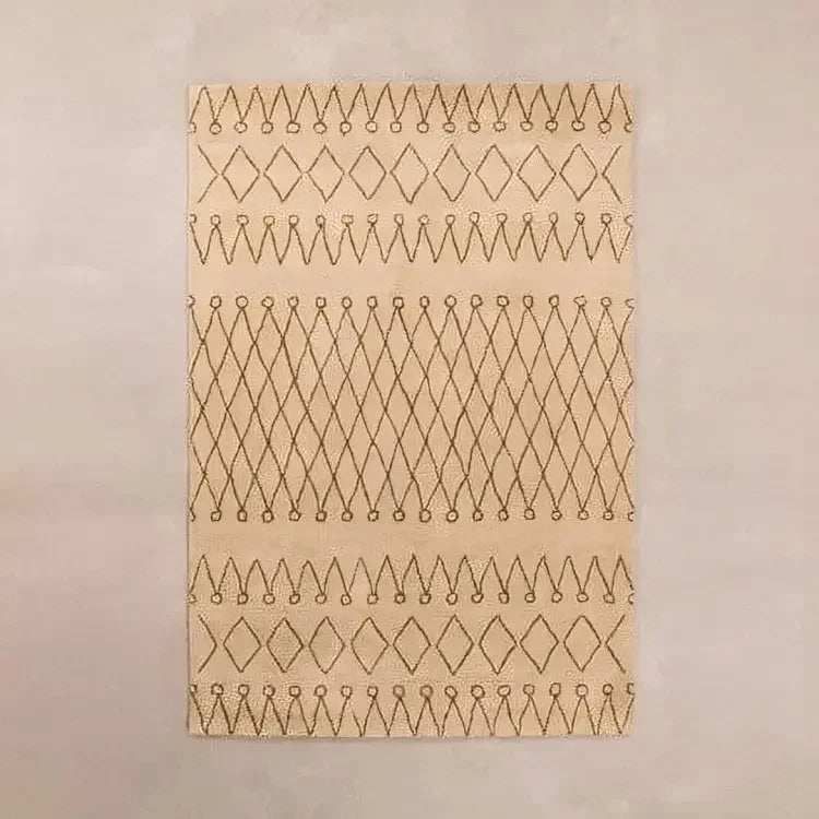 سجادة صوف بيج غامق 200*300 سم - LUS189 - Homix