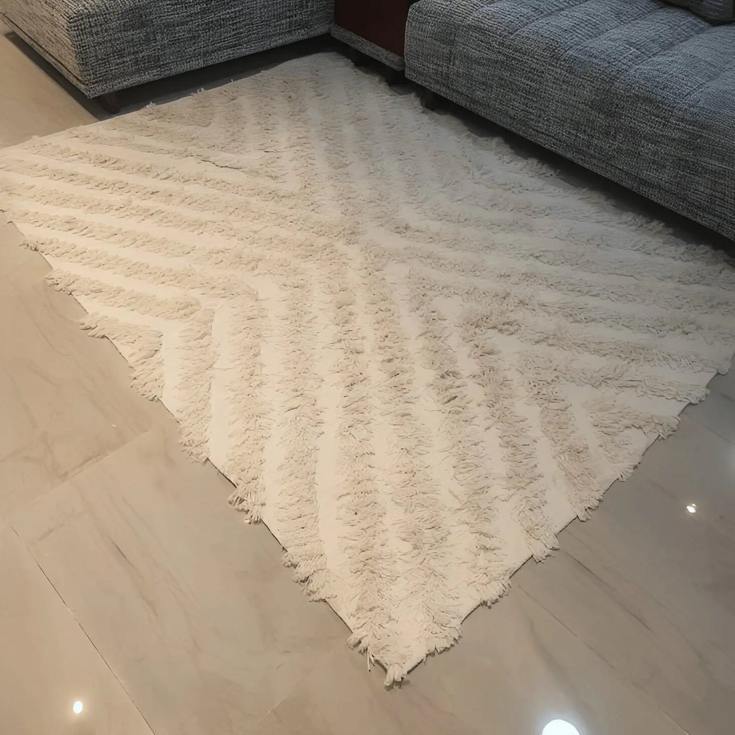 سجادة صوف لون بيج 200*300 سم - LUS105 - Homix
