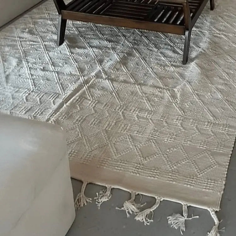 سجادة صوف لون أبيض 200*300 سم - LUS125 - Homix