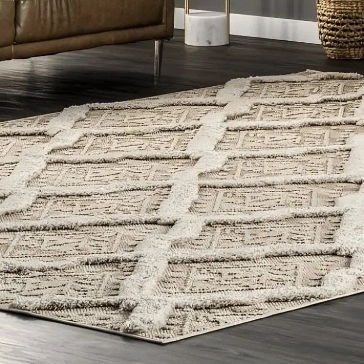 سجادة صوف لون بيج 200*300 سم - LUS134 - Homix