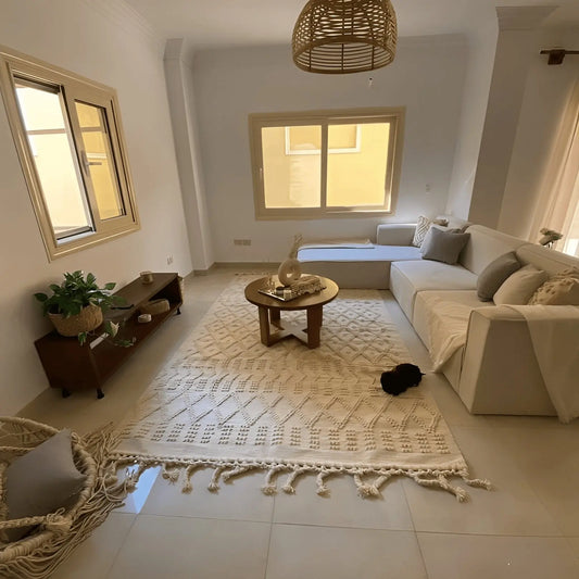 سجادة صوف لون بيج 200*300 سم - LUS98 - Homix