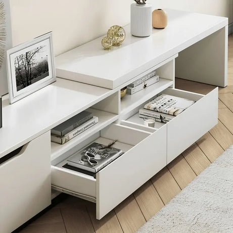 ترابيزة تليفزيون أبيض 200*40*35 سم - FUR38 - Homix