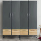 دولاب رمادي*خشبي 200*50*200 سم - CLG117 - Homix
