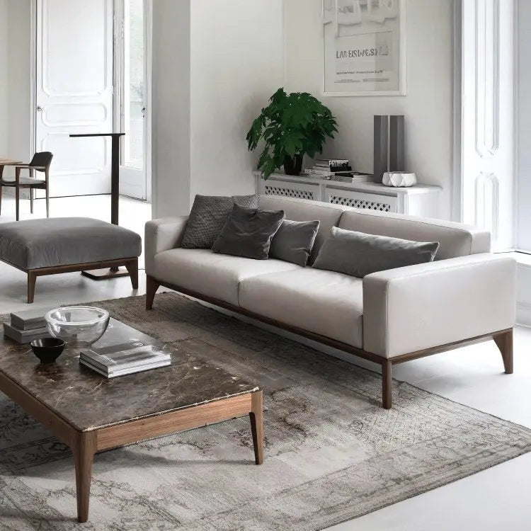 كنبة ثنائية خشب زان أحمر 200*80*80 سم - KAR31 - Homix