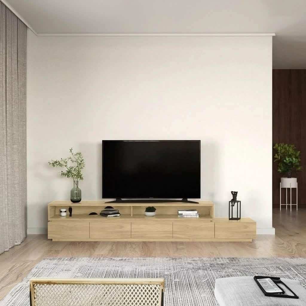 ترابيزة تليفزيون خشب ام دي اف، 200*30*50 سم