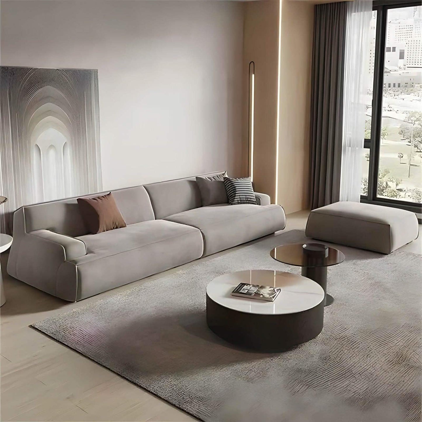 كنبة خشب زان 240*85*85 سم - IST21 High Style